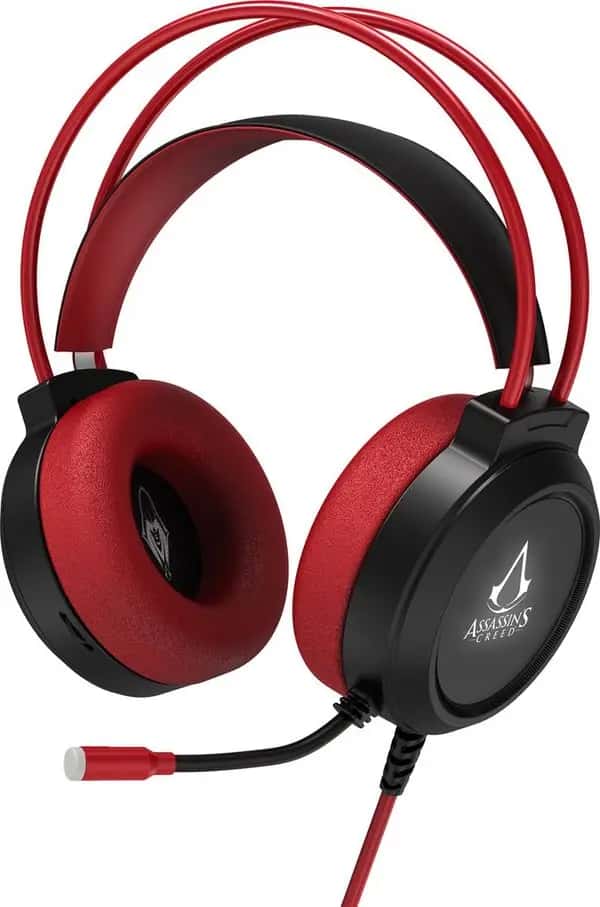Assassin's Creed Dual Gaming Wired Headset - Red
