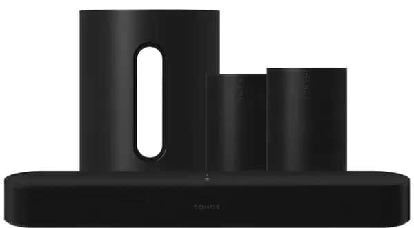 Sonos Beam Gen 2 Zwart + Era 100 SL Home Cinema Set Zwart
