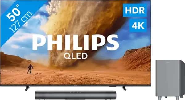 Philips 50" PUS7800 QLED 4K (2025) + Philips TAB6100