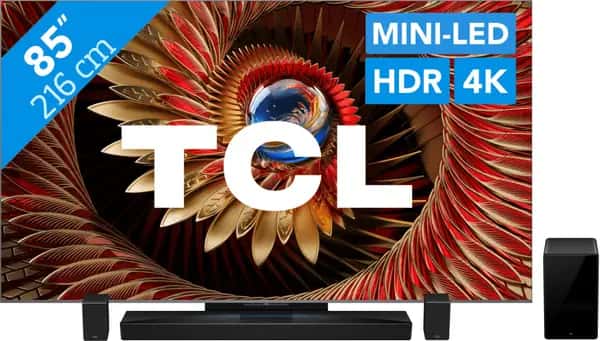 TCL 85" QD Mini-led C81K 4K (2025) + TCL Q85H PRO