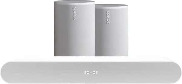 Sonos Ray Wit + 2x ERA 100 Wit