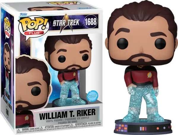 Star Trek Picard Funko Pop Vinyl: Transporting William T. Riker (Glitter)