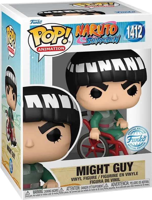 Naruto Shippuden Funko Pop Vinyl: Might Guy (Guy Sensei in Red Wheelchair)